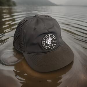 Bass Pro Shops Perforated Snapback Cap Mens OSFM Performance Wick UPF 50 Dad Hat